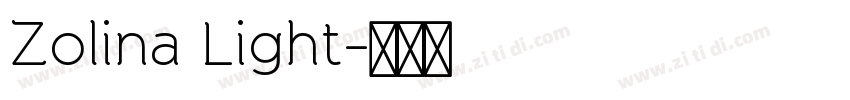 Zolina Light字体转换